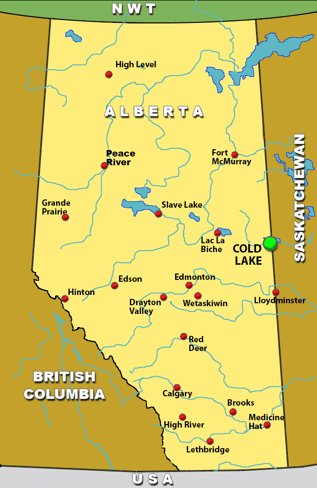 Flights To Cold Lake Alberta From Edmonton Scheduled and Charter Flights Direct To Cold Lake